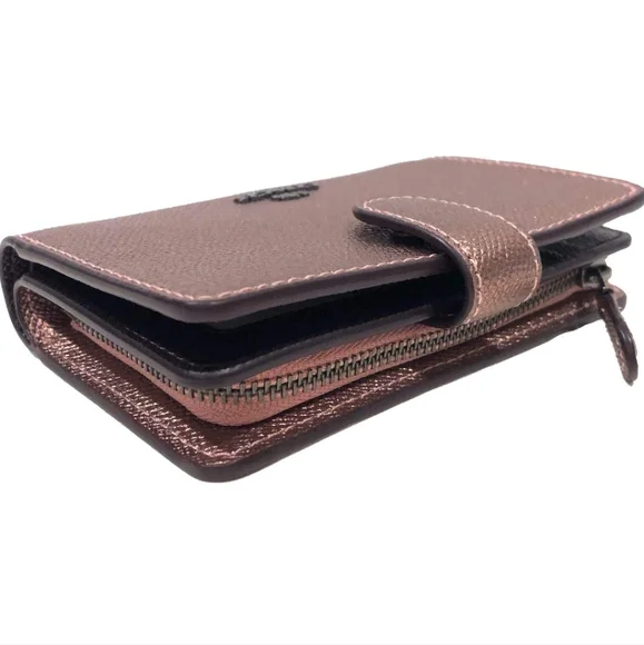 Coach Metallic Rose Gold Purse and Wallet Set - Picture 10 of 14